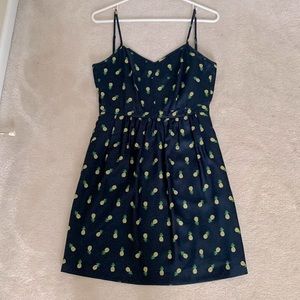 J Crew Pineapple Print Dress